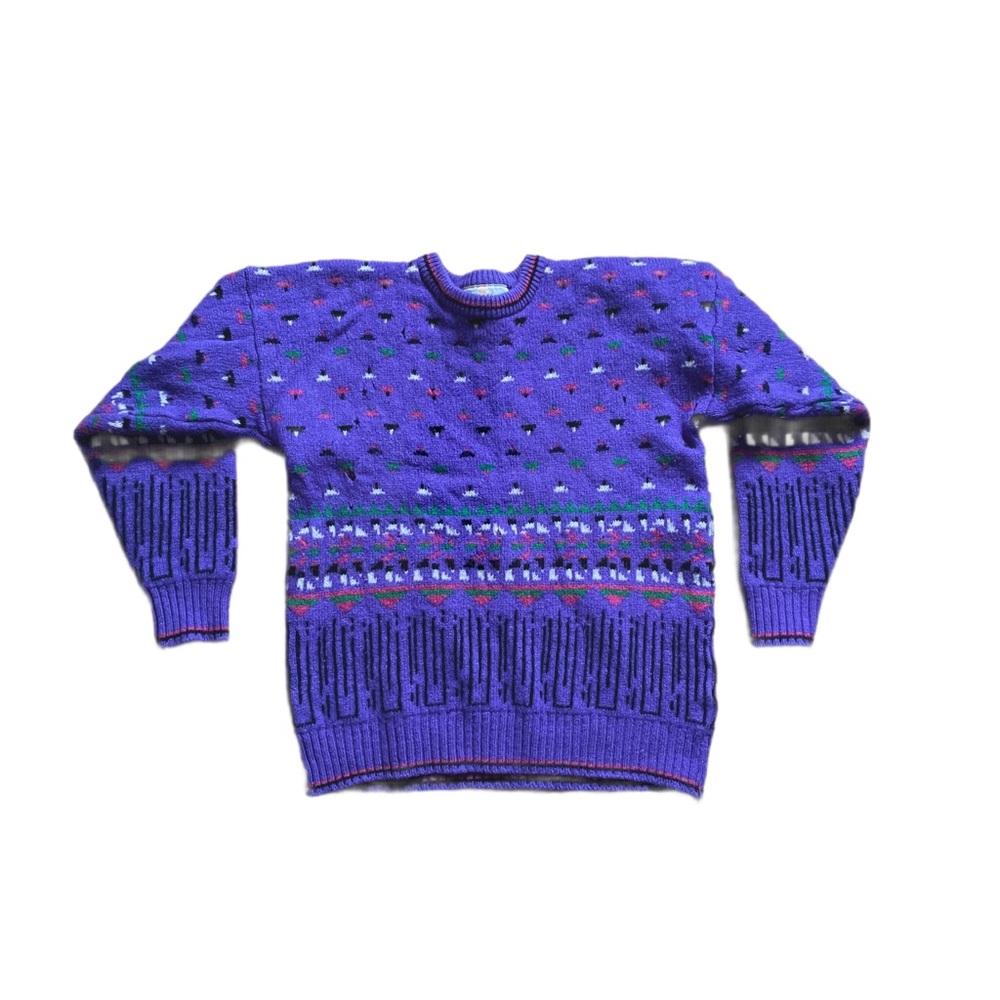 Scottish 100% lambs wool knit sweater